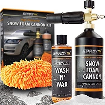 SprayTec Foam Cannon Nozzle Snow Blaster Attachment Kit