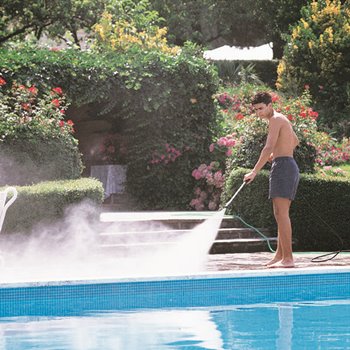 How to Use the Pressure Washer to Clean the Pool
