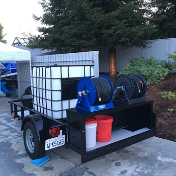 Pressure Washer Trailer Setup